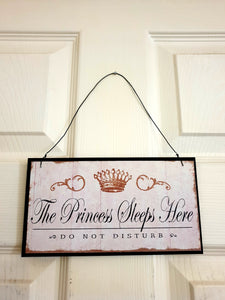 Princess Sleeps here Sign