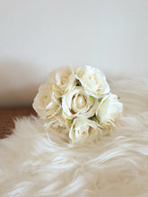 Load image into Gallery viewer, White / Ivory Rose mini bouquet
