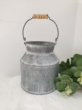 Load image into Gallery viewer, Round Rustic Zinc Churn
