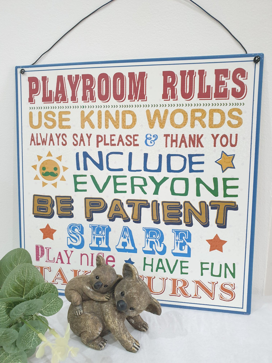 Playroom Rules Sign