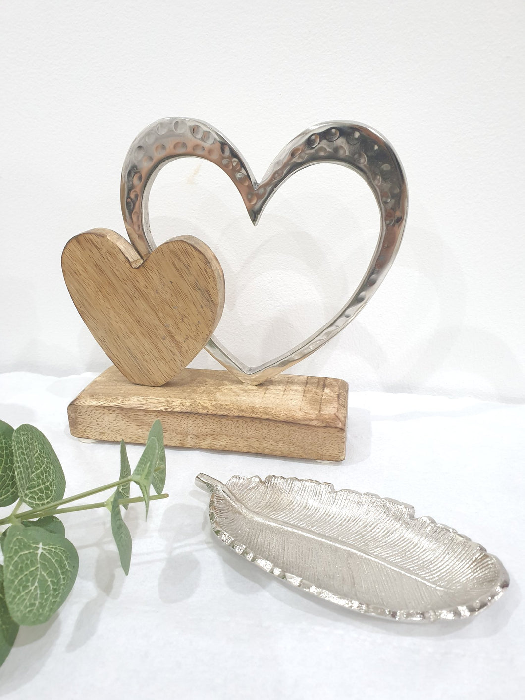 Wood & Metal Heart
