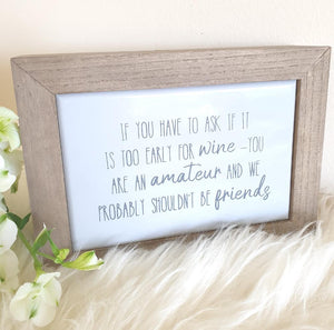 Wine / Friends Plaque