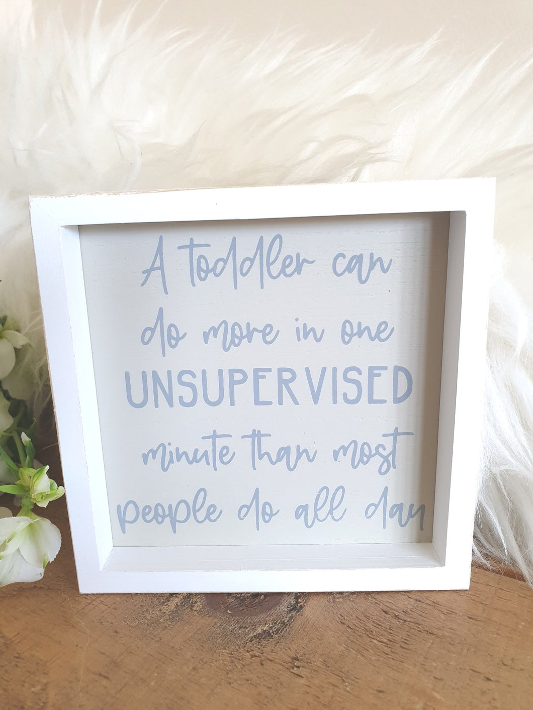 Humour Toddler Plaque (unsupervised)