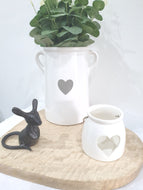 White Vase with Handles