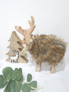 Brown Wooden Reindeer