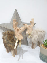 Load image into Gallery viewer, Brown Wooden Reindeer
