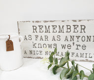 Chunky Slogan Plaque (Family)