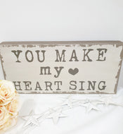 Chunky Slogan Plaque (Heart)