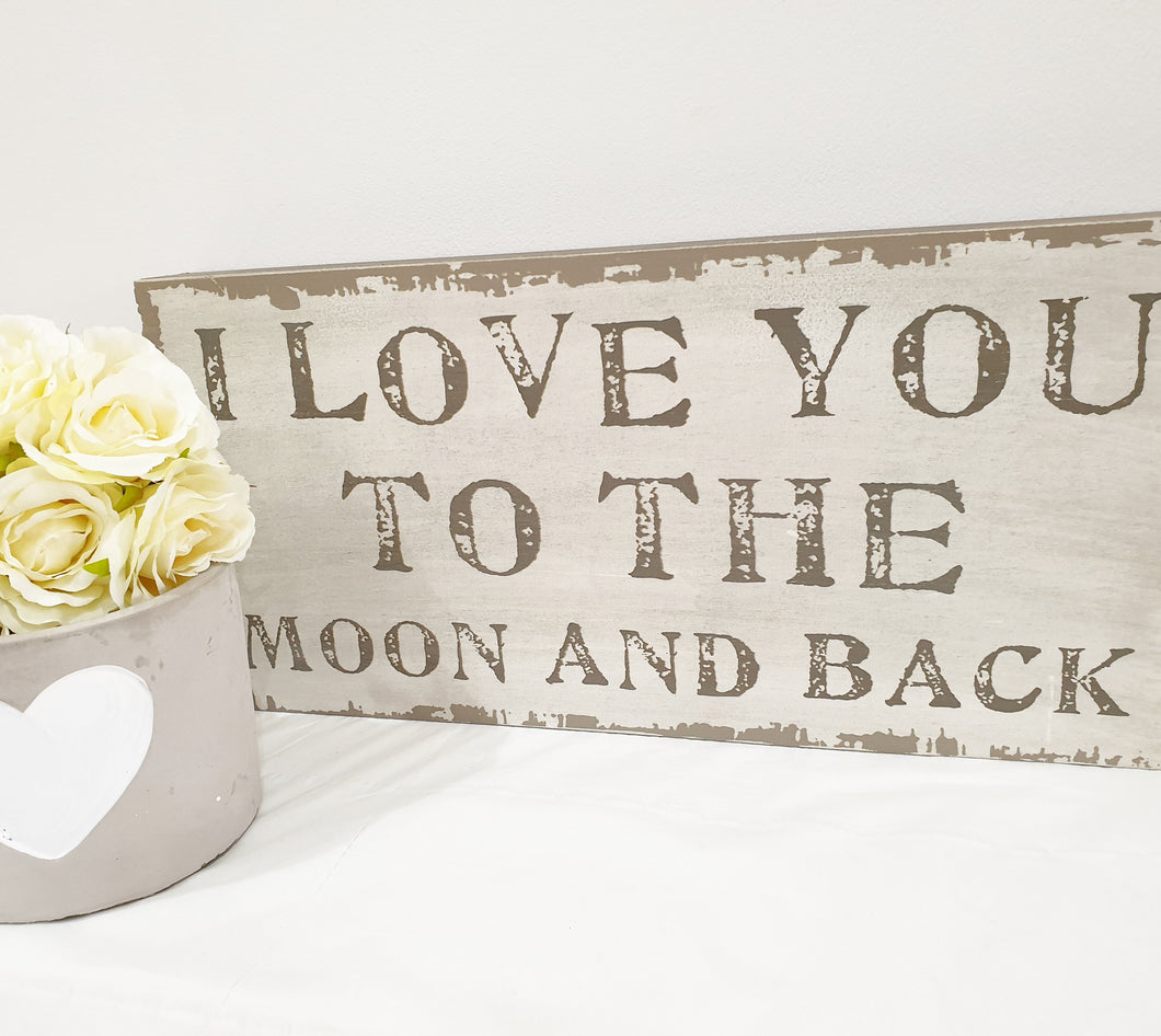 Chunky Slogan Plaque (Moon)