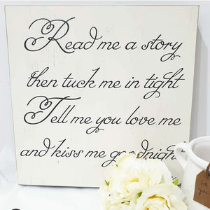 Read Me a story Sign (Wooden)