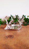 Double Stag head candle holder
