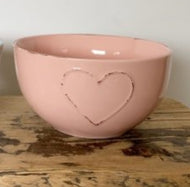 Pink Heart Embossed bowl