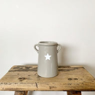 Grey Vase with Star