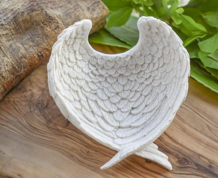 Angel Wing Trinklet Dish Lg