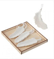 White Resin Feathers