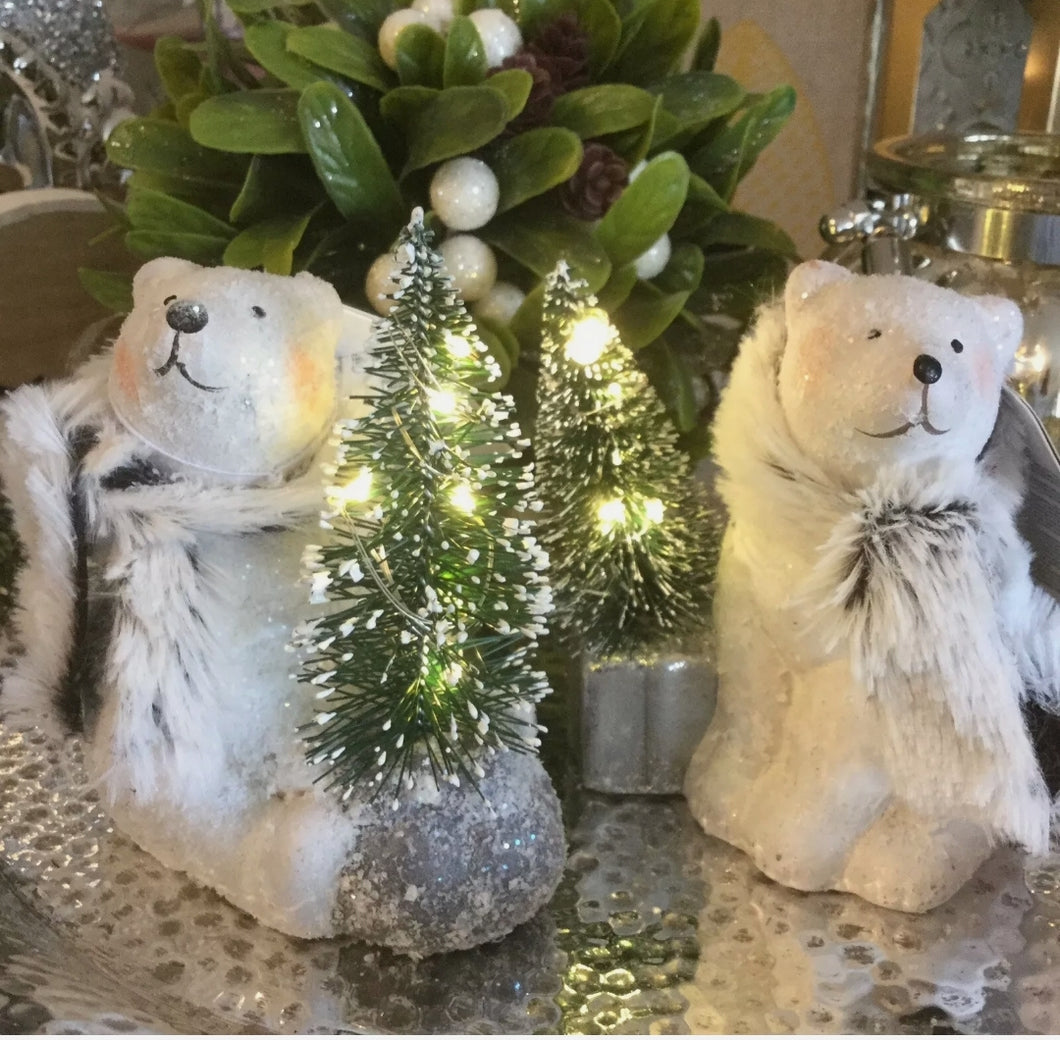 LED Polar Bear & Trees