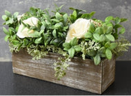Roses in Wooden Box