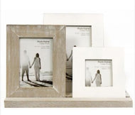 Rustic picture frame set