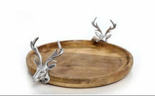 Load image into Gallery viewer, Wooden Stag Cake Stand
