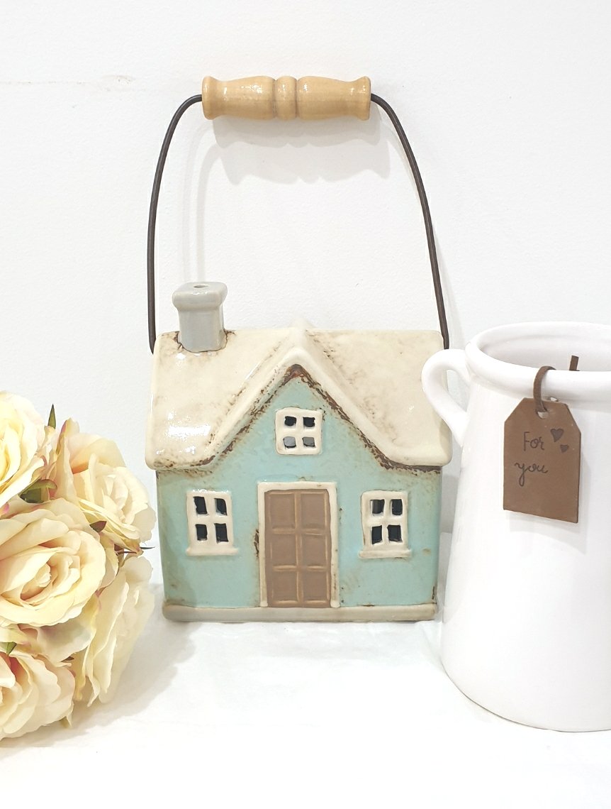 Ceramic House Tlight Holder