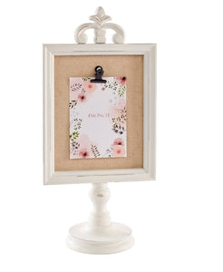 Ornate frame on stand