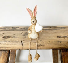 Load image into Gallery viewer, Sitting Bunny with a Heart
