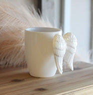 Ceramic White Angel wing Mug