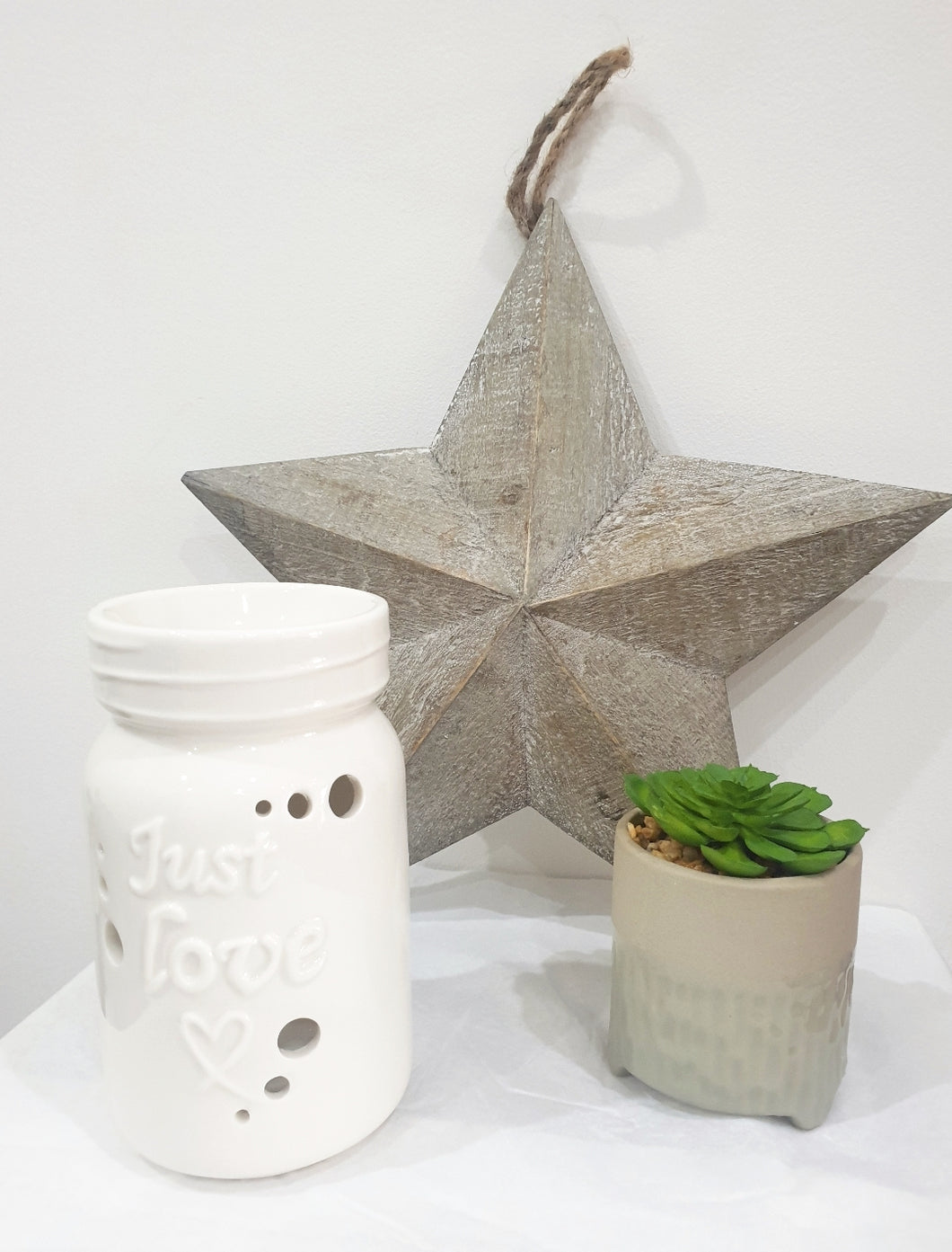 Just L♡ve Ceramic Wax Burner (White)