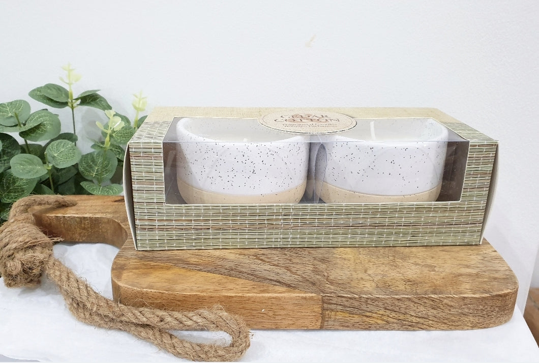 Cedar Cotton - Natural interior candle set