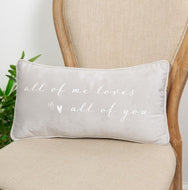 All of me loves all of you cushion