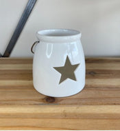 Ceramic Star Tlight Holder (lg)