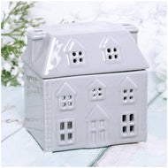 Grey Cozy House wax Burner