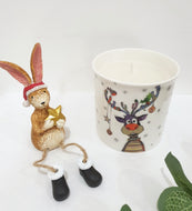 Bug Art Colourful Rudolph Candle