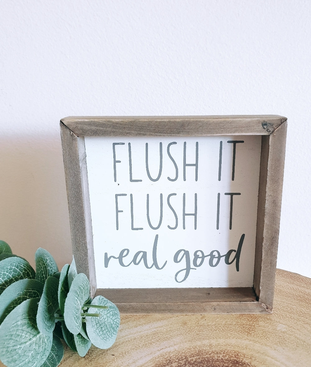 Bathroom Fun frame Flush