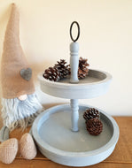 Grey 2 Tier Tray
